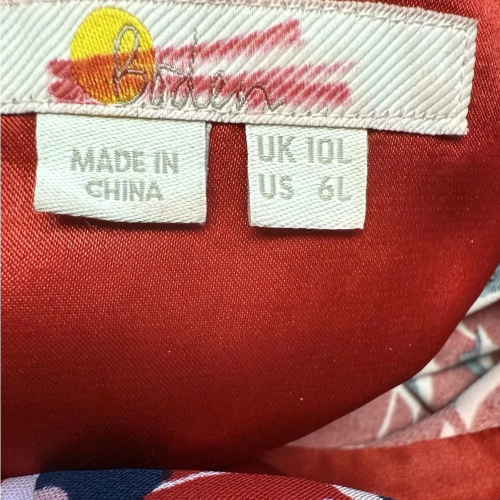 Boden Hannah Sheath Dress Poinsettia 6L - Picture 10 of 10